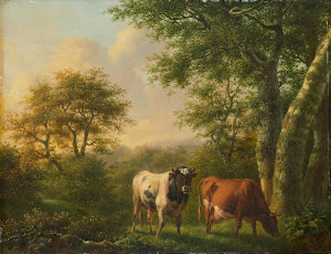 RIJKS: Adolf Karel Maximiliaan Engel: Landscape with Cattle 1827