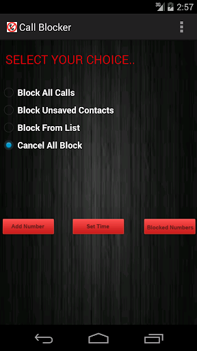 Call Time Blocker