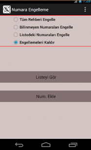 Numara Engelleme Screenshots 0