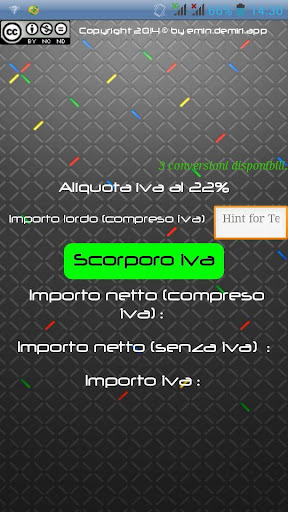 Calcolo Scorporo IVA Free