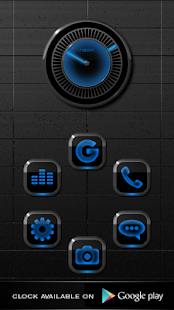 NEON BLUE Smart Launcher Theme(圖2)-速報App