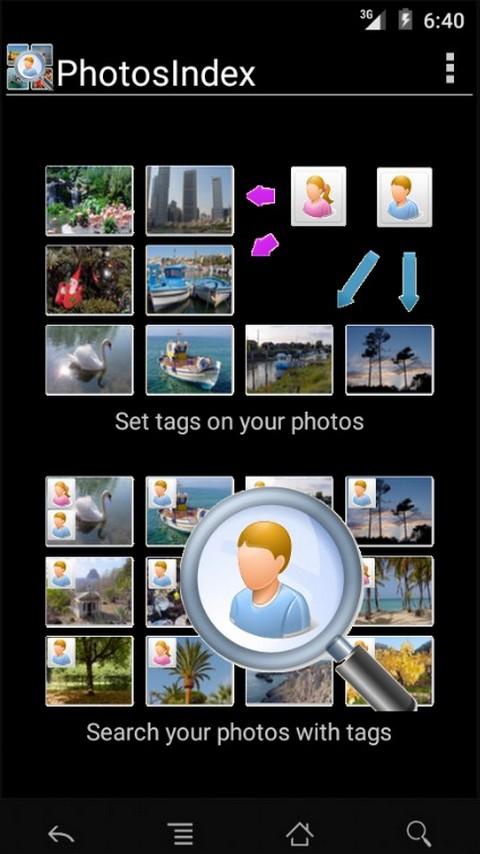 Android application PhotosIndex screenshort