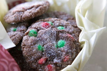 Holiday Chocolate Crackletop Cookies
