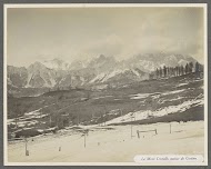 Gezicht op Monte Cristallo bij Cortina d'Ampezzo in de Dolomieten