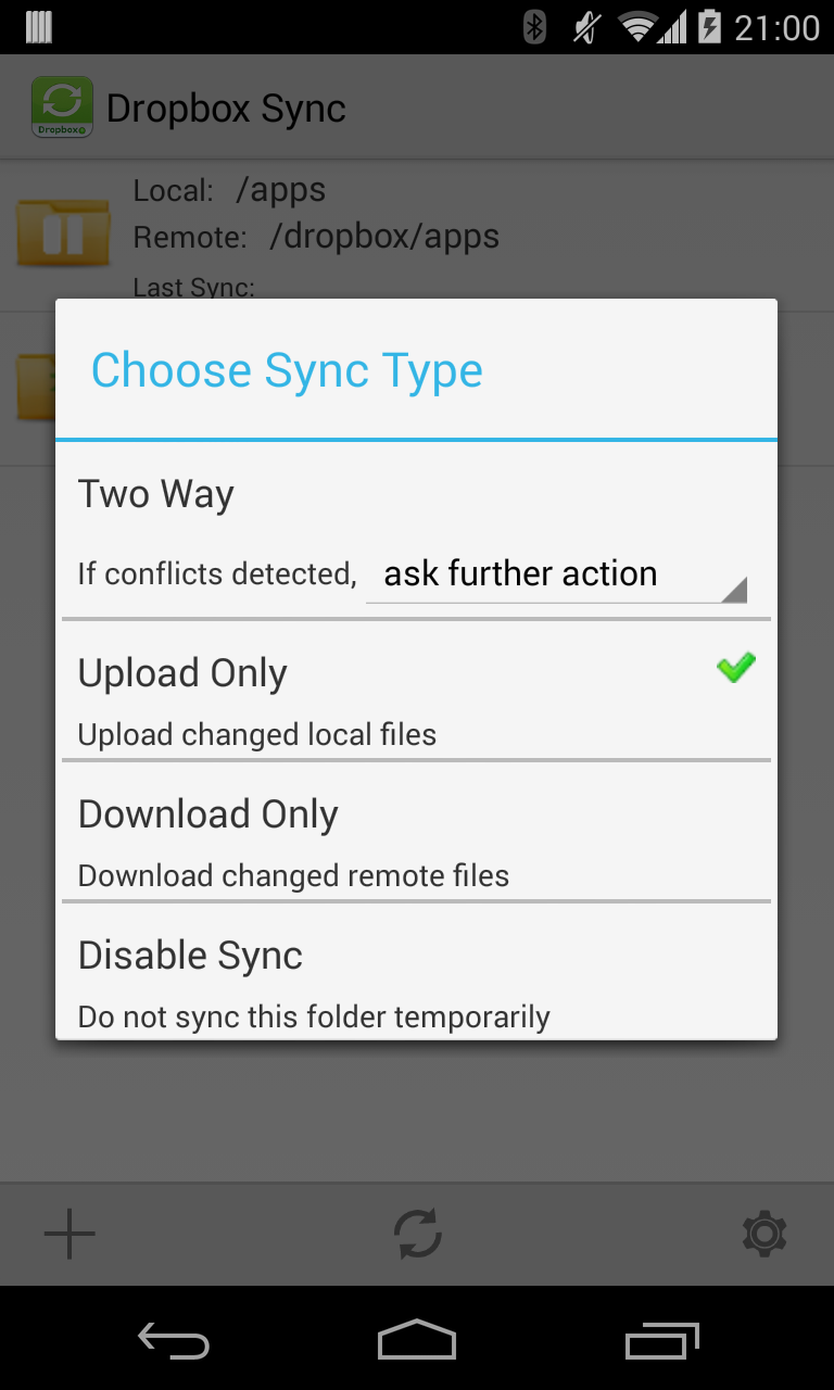 FolderSync Pro - Back&amp;Restore Screen 3