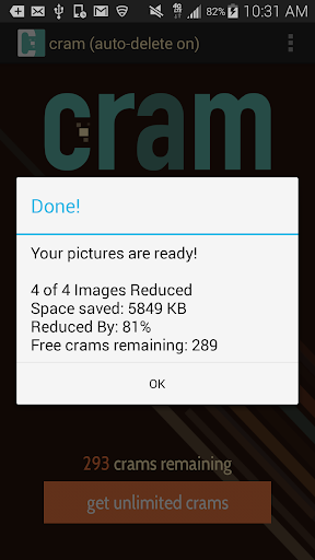 Cram - Reduce Pictures