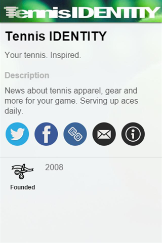 Tennis IDENTITY