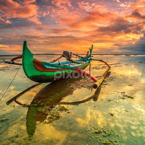 The Green Boat by Bayu Adnyana - Transportation Boats