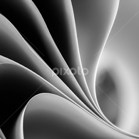 Curves in b&w by Mazin Alzain - Abstract Patterns