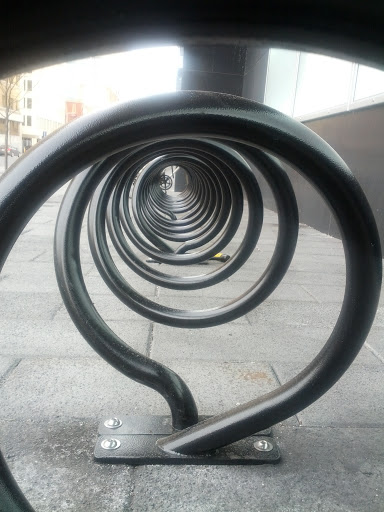 Spiral Public Bike Rack