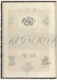 Letters en portret in cartouche