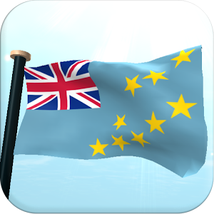 Tuvalu Flag 3D Live Wallpaper