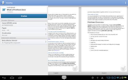 PrintHand Mobile Print Screenshot