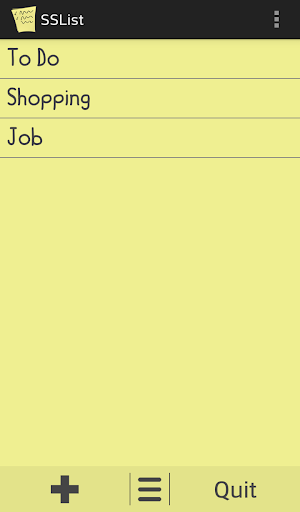 SSList - ToDo list
