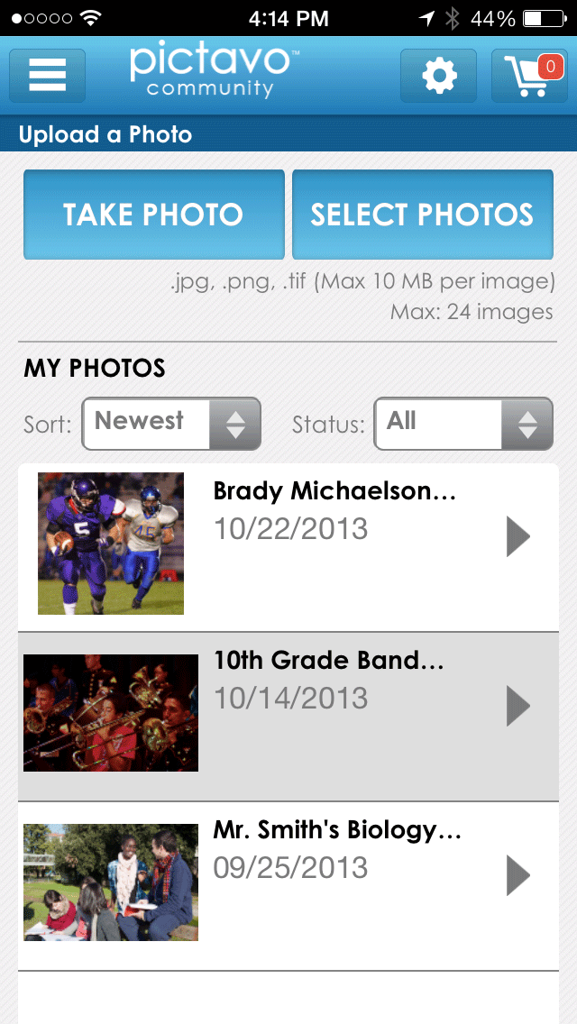 Pictavo Community Screen 3