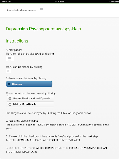 【免費醫療App】Depression Psychopharmacology-APP點子