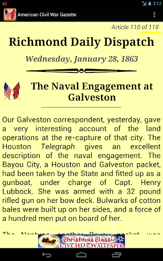 【免費教育App】1863 Jan Am Civil War Gazette-APP點子