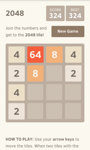 2048 - top number puzzle game