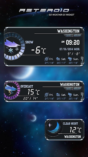 ASTEROID THEME GO WEATHER