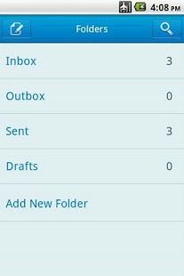 Easy SMS solid Blue theme Screenshots 2