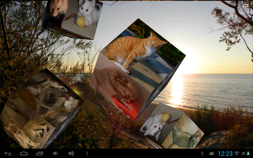 Flying Photos Wallpaper Screen 3