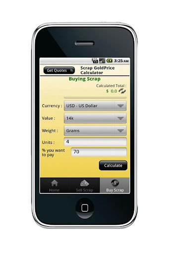 Scrap Gold Price Calculator