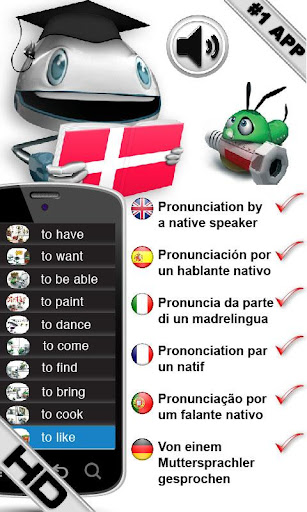 Danish Verbs HD LearnBots