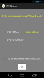 LTE Switch - Battery Saver poster 1