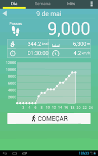  Pedómetro– miniatura da captura de ecrã  