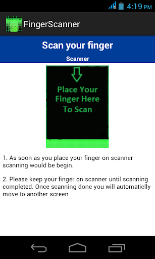 FingerScanner Applock