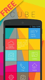 Cube GO Launcher Live Theme