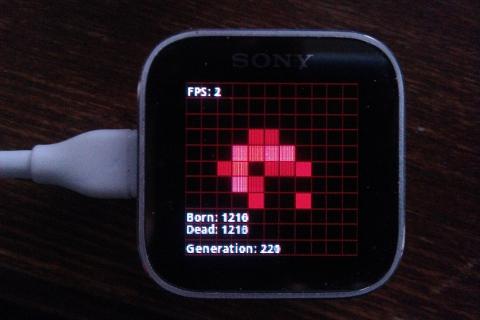 Conway's game for SmartWatch