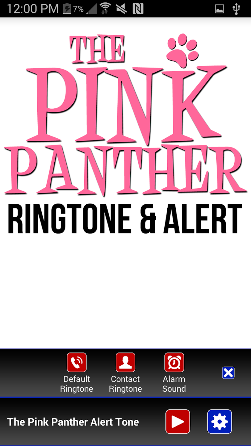 The Pink Panther Ringtone Screen 2